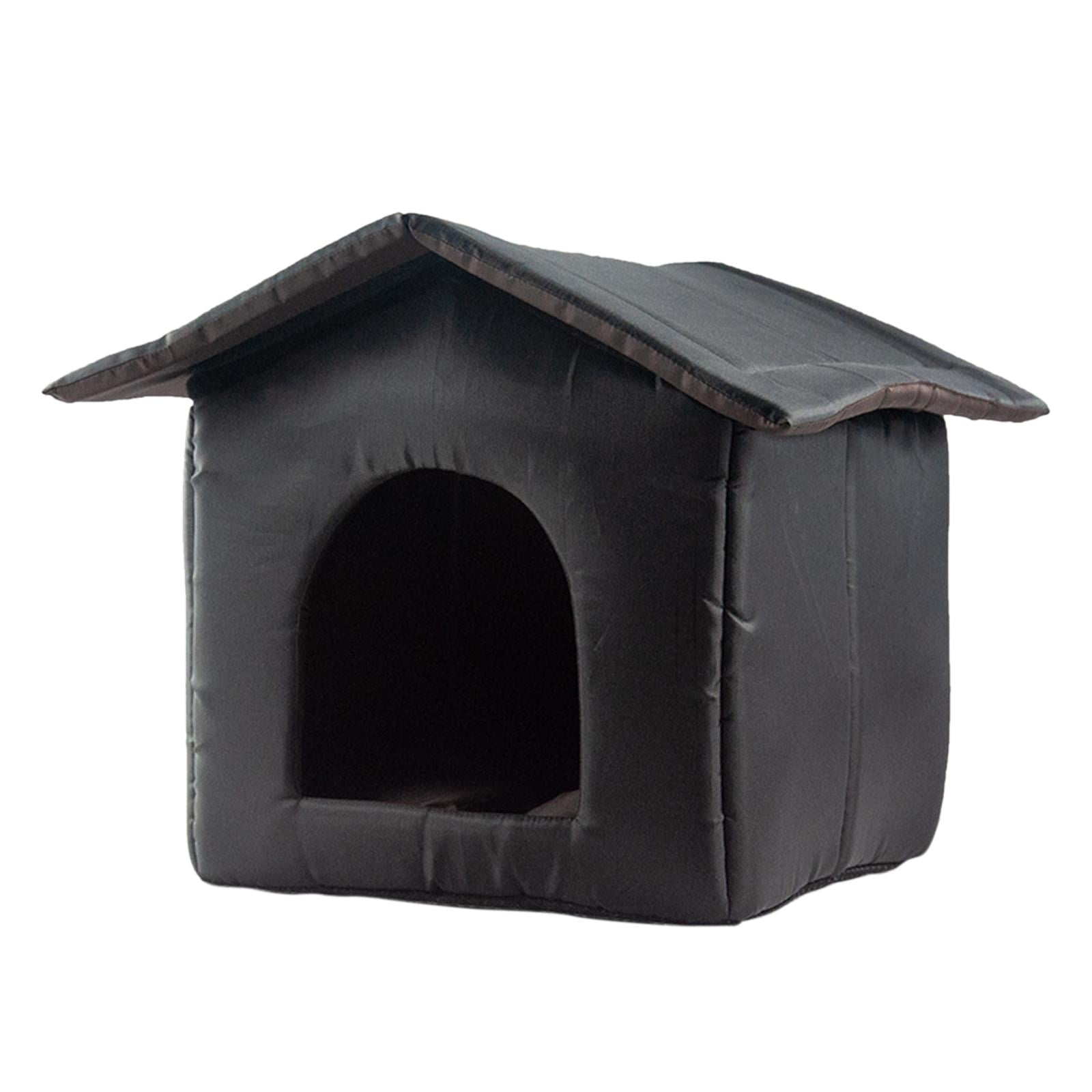 Fzaqwen Oxford Cloth Stray Cat Shelter, Waterproof Small Dog Winter Cave, Bed Furniture, 40cmx38cmx35cm