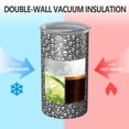 thumbnail image 2 of 20oz Coffee Tumblers Black White Tiny Skull Pattern Stainless Steel Vacuum Insulated Travel Tumbler Coffee Cups Mug with Lid and Straw with Cleaning Brush for Cold & Hot Drinks, 2 of 5