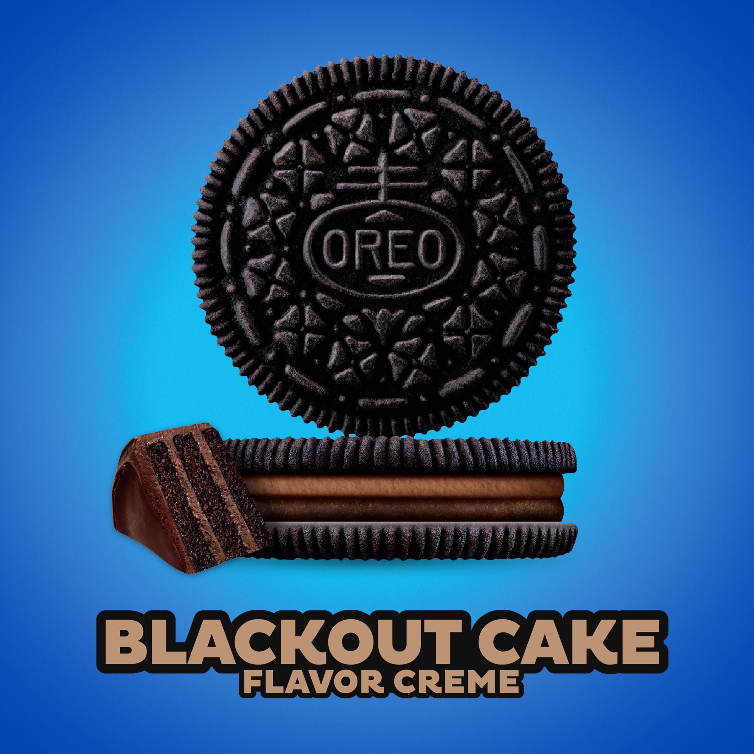 (3 pack) OREO Blackout Cake Chocolate Sandwich Cookies, Limited Edition, 12.2 oz