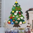 thumbnail image 3 of Árbol de Navidad de fieltro para hacer tú mismo + 26 adornos desmontables, regalos de Navidad, 3 of 5