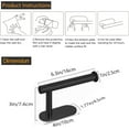 thumbnail image 7 of Toilet Paper Holder - Self Adhesive Toilet Paper Holder Wall Mount for Bathroom, SUS 304 Stainless Steel Command Strip Toilet Paper Roll Holder Stick On Wall, No Drilling - Matte Black, 7 of 7