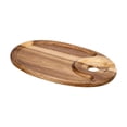 thumbnail image 4 of CarpNettore Appetizer Plate Gift Portable Lightweight Snack Tray for Party Wedding Hotel Oval, 4 of 9