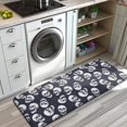 thumbnail image 3 of Navy Skull Pattern Kitchen Rug Mat,Kitchen Runner Rugs Non Skid Washable,Decorative Kitchen Floor Mats for Kitchen,Sink,Laundry,17"x47.2", 3 of 7