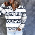 thumbnail image 3 of CEHVOM Womens Hooded Button Collar Drawstring Hoodies Pullover Sweatshirts Casual Long Sleeve Tops Shirts, 3 of 6