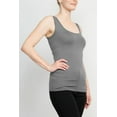 thumbnail image 3 of Alberto Makali Square Neck Sleeveless Solid Spandex Top by Curated Brands, 3 of 79