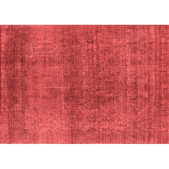 Ahgly Company Indoor Rectangle Oriental Red Industrial Area Rugs, 2' x 4'