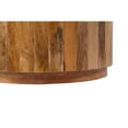 thumbnail image 5 of Pemberly Row Modern 30" Round Mango Wood Coffee Table in Brown, 5 of 5