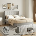 thumbnail image 6 of Lijimei Full Size Upholstered Platform Bed with Heavy Duty Frame, no box spring required, Light Grey, 6 of 8