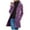 Purple, variant on Winter Clearance 2023 Winter Coats for Women Plus Size Solid Color Pocket Woollen Coat Recreational Long Sleeve Tops