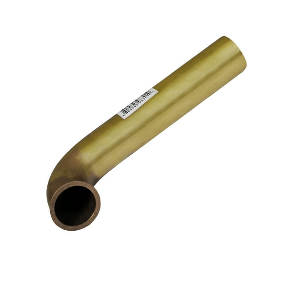 Highcraft 21184 Direct Connect Waste Bend for Tubular Drain Applications, 1-1/2 in. x 18 in., 17GA Brass