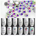 thumbnail image 1 of Súper purpurina ss3-ss50 Cristal AB Parte posterior plana No HotFix Nail art Rhinestone 3D Glass Nail Art Decoraciones Ropa Mezcla Rhinestone Tan Jianjun unisex, 1 of 2