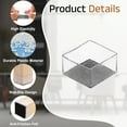 thumbnail image 3 of Uxcell 14Pcs Protectores Cuadrados para Patas de Silla, 1.5" y Tapas de Fieltro para Muebles, Cubiertas para Reducir Arañazos en Pisos de Madera, Transparentes y Negras, 3 of 7