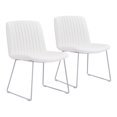 thumbnail image 1 of ZUO Joy Dining Chair (Set of 2) White, 1 of 1