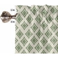 thumbnail image 5 of Kitchen Curtains Set, Abstract Green Kitchen Curtains and Valances Set, Modern Contemporary Art Vintage Rod Pocket Tier Curtains 24 Inch Length for Cafe/Bedroom Windows, 5 of 6