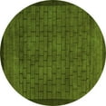 thumbnail image 1 of Ahgly Company Indoor Round Abstract Green Modern Area Rugs, 8' Round, 1 of 4