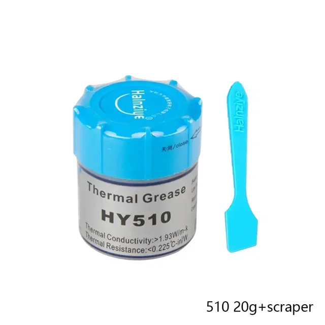 10g 20g Silver Thermal Grease Paste HY510 Compound Chipset Cooling For CPU GPU Chipset Notebook Cooling with Scraper 510 20g scraper