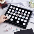 thumbnail image 3 of 35 Grids Gemstone Display Box Charm Display Tray Gem Box Stone Organizer Ring Display Box with Lid Container for DIY Mini Jewellery Diamond Collection Organizer 1" Inner Diameter, 3 of 5