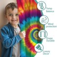 thumbnail image 3 of Blackout Kids Curtains,Colorful Rainbow Tie Dye Spiral Pattern Childrens Insulated Curtains Set Of 2,Bedroom Essentials,Toddler Room Decor 42"x84", 3 of 5