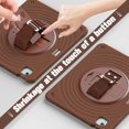 thumbnail image 6 of for iPad Air 13" 2025/2024 Case, Durable Sturdy Protection Case with Rotation Stand, Portable Hand Strap and Shoulder Strap Pencil Holder, Heavy Duty Shockproof Anti-Drop Cover, Chocolate, 6 of 20