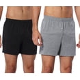 thumbnail image 1 of CYZ Mens 2-Pack 100% Cotton Knit Boxer Shorts/Lounge Shorts, 1 of 1
