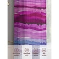 thumbnail image 6 of Pink Blue Purple Gradient Sheer Curtains 54 Inches Long 2 Panels Mount Decorative Texture Light Filtering Semi Sheer Window Curtains Drapes for Bedroom Living Room 52"x54", 6 of 7