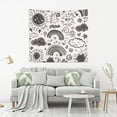 thumbnail image 2 of Yayeee Tapestry Wall Hanging for Bedroom 90" x 60" Living Room Home Wall Art Decor, Clouds and Suns, 2 of 7