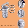thumbnail image 3 of Multifuncional Soporte de Secador para Pelo de Aluminio /Combinación de Rack de Almacenamiento de Ba?o / Estantería Espiral de Secadora de Pelo Stand & Canister y Ganchos de Toalla de Pared (Secador d EOTVIA No, 3 of 7
