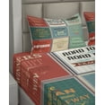 thumbnail image 6 of Ambesonne Saying Fitted & Top Sheet Set with Shams, Uplifting Wise Messages, Beige Green Red, 6 of 8