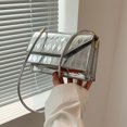 thumbnail image 5 of Bolso pequeño de moda Bolso de PU para debajo del brazo Bolso de primavera de un solo hombro para debajo del brazo plateado, 5 of 5
