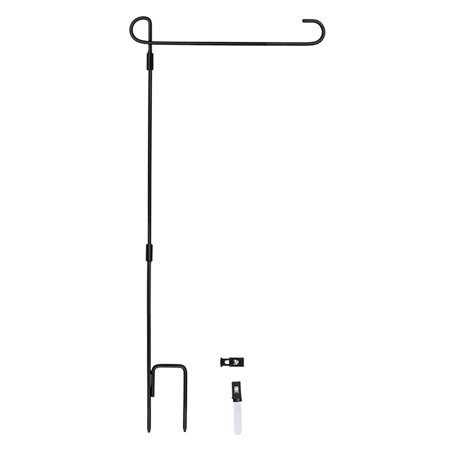 Garden Flagpole Holder with -Skid Clip Decorated Detachable for Lawn