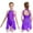 Purple, variant on iiniim Kids Girls Cutout Back Shiny Rhinestone Leotard Asymmetrical Chiffon Dress Ballet Modern Lyrical Dancewear Size 6-16 Burgundy 12