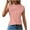 Pink-20, variant on Mittory Women's Mock Turtle Neck Sleeveless Tank Tops Summer Casual Cap Sleeve Tunic Top