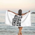 thumbnail image 3 of Es oficial, soy el yerno favorito, toalla de playa, toallas de baño de microfibra, manta de playa suave para desfiles, natación, yoga, mujeres y hombres, 3 of 4