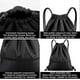 thumbnail image 2 of Adjustable Drawstring Backpack, Zipper Gym Bag, Waterproof, Large Capacity, Drawstring, Gym Bag, Sports Bag, Gym Bag for Yoga, Black, 2 of 5