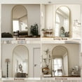 thumbnail image 5 of GLSLAND Full Length Mirror 76"x 35" Arched Floor Mirror with Stand,Modern Wall Mirror,Gold, 5 of 6