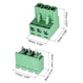 thumbnail image 3 of 3 Pin 5.08mm Pitch Male Female PCB Screw Terminal Block 5Sets, 3 of 6