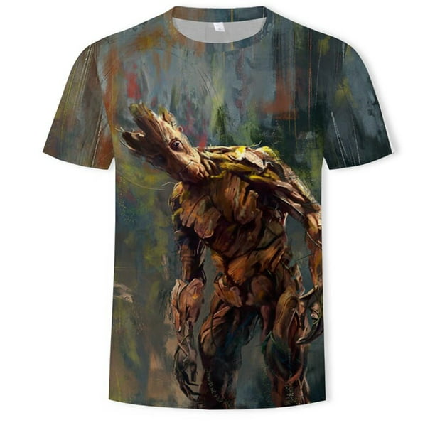 2020 película camiseta Nette Stil Oansatz Hohe Qualität Kurzen Ärmeln camiseta Galaxy Groot Streetwear moda Toops Für Männer Plus Größe xuanjing unisex