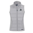 thumbnail image 2 of Women's Cutter & Buck  Gray Cleveland Browns Evoke Hybrid Eco Softshell Recycled Full-Zip Vest, 2 of 3