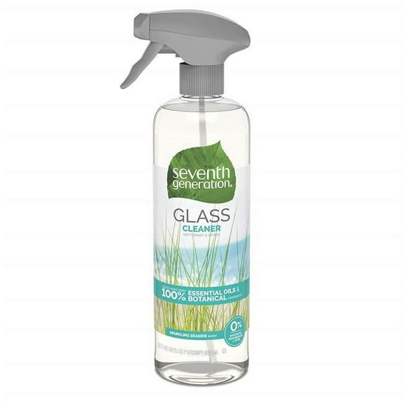 Natural Glass And Surface Cleaner, Sparkling Seaside, 23 Oz Trigger Spray Bottle | Bundle of 5 Each