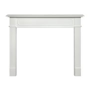 Pearl Mantels Berkley Furniture For Your Fireplace, Premium White MDF Mantel Surround, Crisp White Paint, Interior Opening 48"W x 42"H