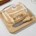 thumbnail image 1 of SASHENHG Glass Box Glass Lid Cheese Cake Dessert Box Butter Knife, 1 of 6