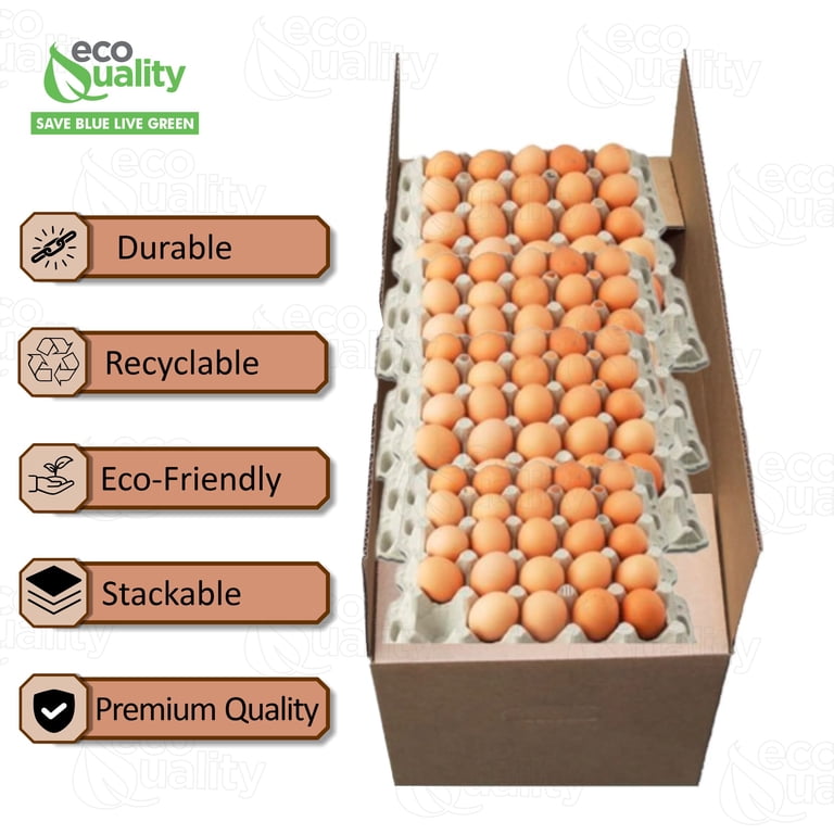 Corrugated Export Egg Boxes with Handles ECT32 - Fits 30 Dozen