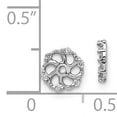 thumbnail image 5 of 14K White Gold Plated AA Diamond Earring Jackets, 5 of 5
