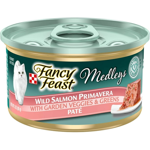 Purina Fancy Feast Medleys Wild Salmon Primavera With Garden Veggies & Greens Adult Wet Cat Food