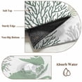 thumbnail image 6 of Summer 3FT Round Area Rugs for Living Room Sage Green Crab Coral Seashell Nautical Coastal Ocean Ultra-Thin Non-Slip Round Rugs Machine Washable Low Pile Circle Carpet for Bedroom Kitchen Nursery, 6 of 9