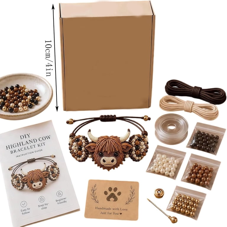 Diy Beaded Bracelet Animal Making Kit, Beginner-Friendly 3D Animal ...