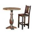 thumbnail image 2 of Pemberly Row 36" Round Reclaimed Solid Wood Pub Table in Multi-Color, 2 of 3