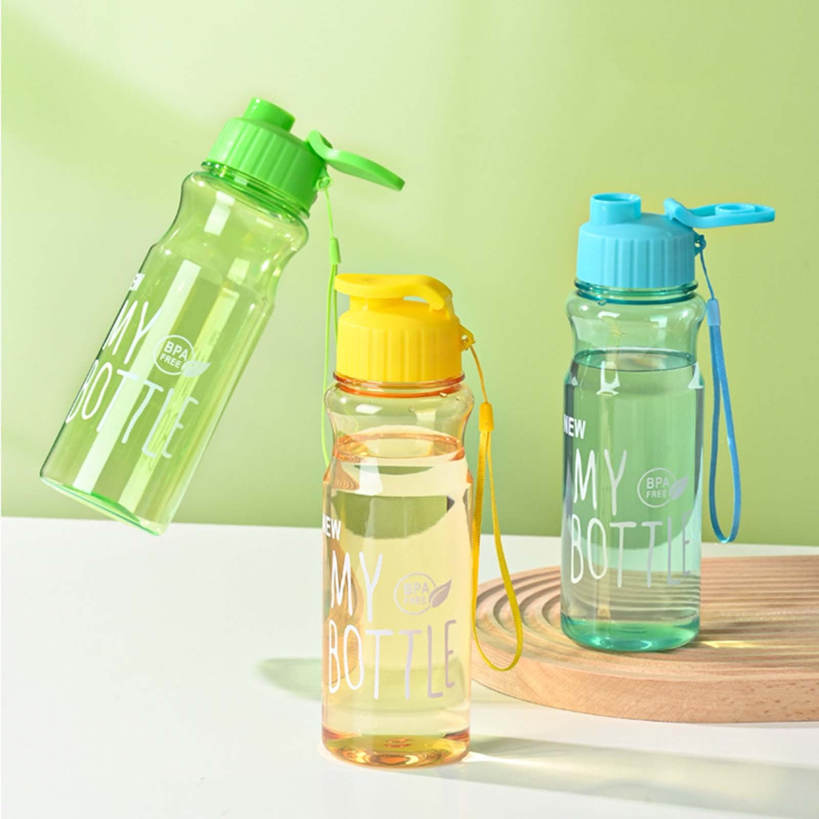 Water Bottles Set of 10 Reusable Water Bottles 23 oz 650ml Water Bottles for Aduilt Outdoor Sports Travel Large Water Bottle