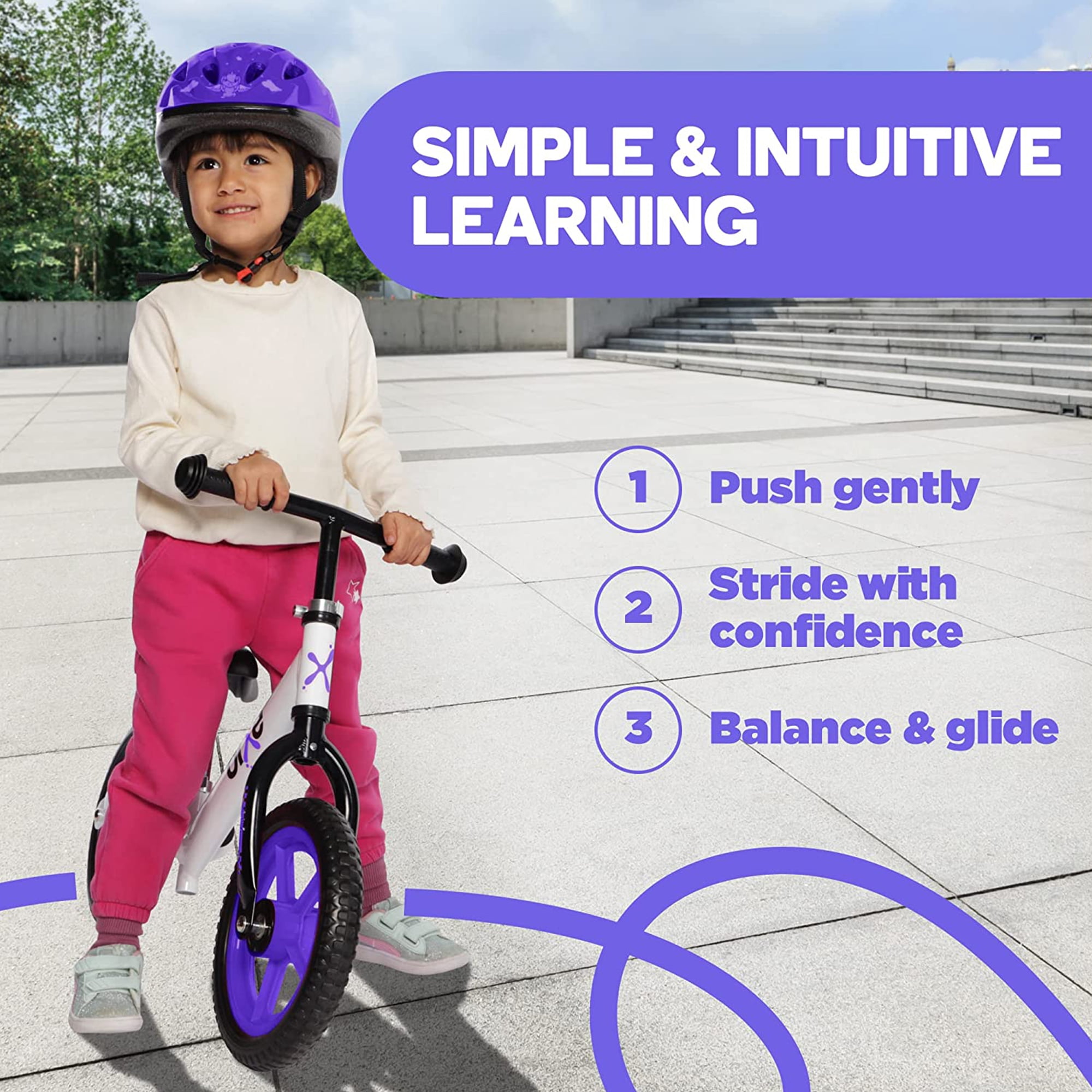 Bixe Aluminum Toddler Balance Bike Lightweight 12” No-Pedal Training Bike for Kids, Green