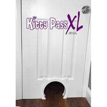 The Kitty Pass XL Interior cat Door Large cat Hidden Litter Box Extra Large cat Door